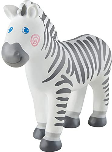 HABA 304753- Little Friends Zebra, Tierfigur aus strapazierfähigem Kunststoff für Lange Spielfreude, ab 3 Jahren