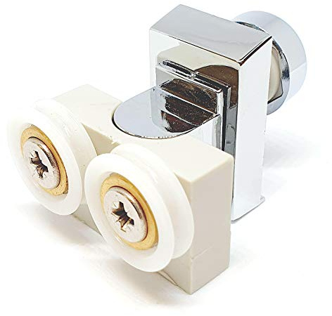 1 x Bottom Double Shower Door Roller/Runner/Wheels/Fixtures Included LUX1FB
