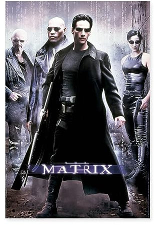 Spreadshirt Matrix L'Affiche Du Film Poster 40x60 cm, taille unique, blanc