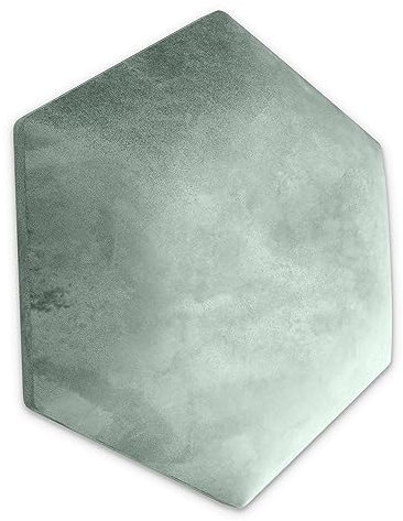Muralo Samt Wandkissen Hexagon Stoff Polsterpaneel Schlafzimmer Wohnzimmer Bett Wandpolster Bettkopfteil Lendekissen Modern Luxus Gepolstert Polster Paneel (Mint, 30 cm x 26 cm)