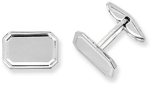 Modern 925 Sterling Silber Herren - Manschettenknöpfe - 11mm*17mm, 7 Gramm TRS38756