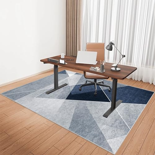 Alfombrilla Protectora Suelo para Silla de Oficina 100 x 120 cm, Tapete para Silla para Suelos Duros, Alfombra Silla Gaming Antideslizante, Alfombrilla Protección para Suelos Duros, Laminado, Parqué