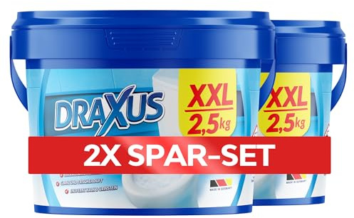 DRAXUS WC Schaum im XXL Pack (2,5kg) I Extra Stark I WC Reiniger Schaum entfernt kraftvoll Kalk & Urinstein I Sorgt für Glanz und frischen Duft (2x Spar-Set)