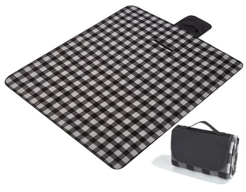 MXMZSRTH Picknickmatte Outdoor Picknickmatte Campingmatte Picknickdecke(Black)