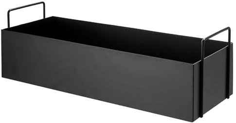 BUTLERS (2 Stück Pflanzkasten aus Metall wetterfest B 45 x T 17cm -PLANTA -Blumentopf mit Griffen |vielseitig als Kräuter- und Utensilienbehälter für die Küche, Organizer für Vorratsdosen