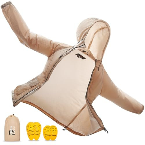 RIDEIRON Giacca Moto Uomo Estate UPF30+ con Protezioni CE – Giacca Leggera Anti-UV Traspirante per Motociclista e Bici