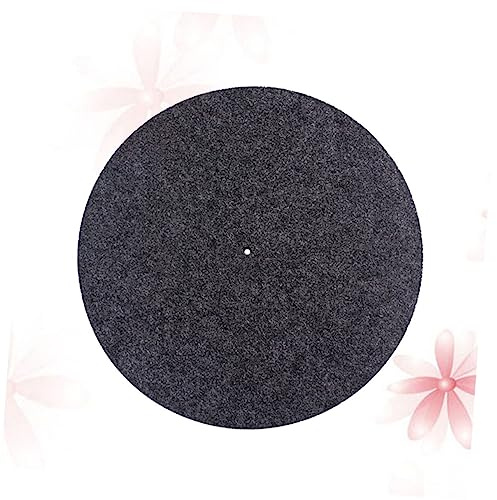 ERINGOGO Turntable Platter Mat Antistatische Und Schwingungsdämpfende Wollmatte Für Schallplatten Universelle Passform Für Standard-plattenspieler Hochwertige Schallplattenauflage Weiß