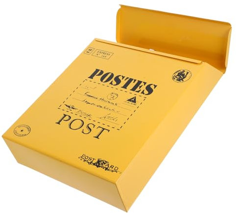 DIYEAH Per Cenere Ribaltabile Postale Da Parete Con Serratura Per Conservazione Dei Biglietti