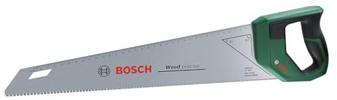 Bosch Sega a mano 450 mm (Lama in acciaio SK5 per tagli fini nel legno; 11 TPI; Denti temprati a induzione; Guida di marcatura 45°/90°; Scala metrica 40 cm; Impugnatura ergonomica Softgrip)