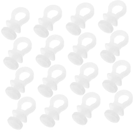 DONFAMDS 100piezas Ganchos De Plástico s Resistentes Unids Forma De s Riel Deslizante Organizador De Cocina Ahorra Espacio