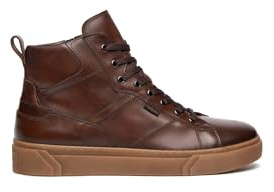 Nero Giardini I400457U Sneakers Montantes Homme en Cuir - Marron Foncé 39 EU