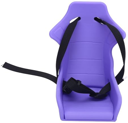 SYUULCOI für Fahrradbabypuppenträger, Faltbare, verstellbare Gurtlänge, Plastik -Front -Puppen -Fahrradsitz für den Außenbereich (Lila)