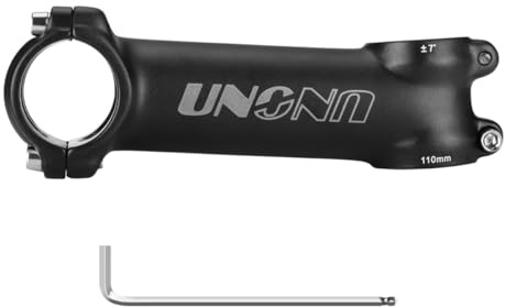 CYSKY Attacco Manubrio Bici MTB 31,8mm 25,4mm 7 Gradi 60/70/80/90/100/110/120/130 mm Attacco manubrio corto per mountain bike, bici da corsa, gravel, city bike, ebike (Morsetto manubrio 31,8mm, 110mm)