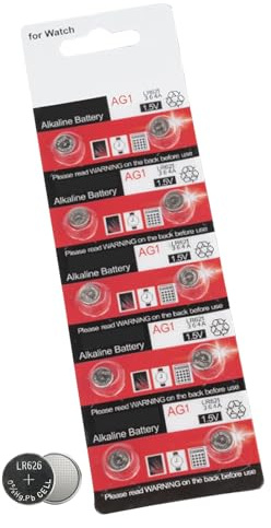 Petites piles rondes – Pack varié de piles bouton alcalines 1,55 V, types Ag1 Ag4 Lr66 L621 377, haute capacité 13 mAh 18 mAh, petit bouton au lithium | Calculatrice montre jouet clé de voiture rempla