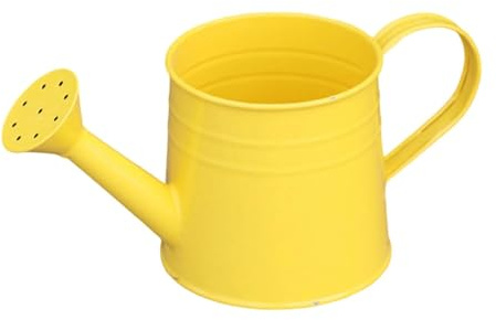 TAIZhiChen Annaffiatoio da Giardino, Annaffiatoio Bonsai da Interno con Manico Ergonomico, Robusto Secchio, Vaso per Fiori per Amanti delle Piante da Balcone e Patio, Giallo