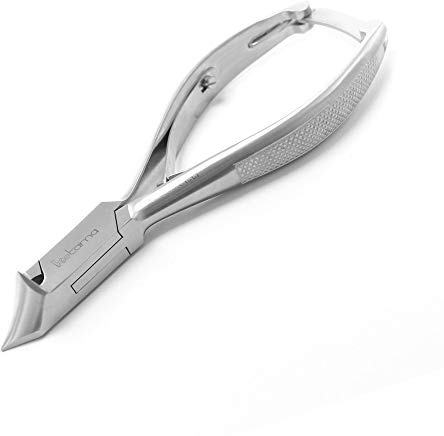 Ketama® | Klassische NAGEL-ZANGE aus rostfreiem Edelstahl - silberner KOPF-SCHNEIDER zum Kürzen starker und harter Fußnägel und Fingernägel - NAGEL-SCHNEIDER - Fußnagelzange - Maniküre & Pediküre