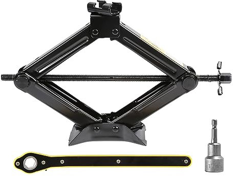 leadstand Scherenwagenheber mit 2T Arbeitssparendes Design, verdickte Stahlplatte, kann mit elektrischer Bohrmaschine verwendet Werden (2,0Ton)