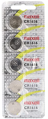 AccuCell Lot de 5 piles au lithium CR1616 IEC CR1616 avec 3 V et 50 mAh