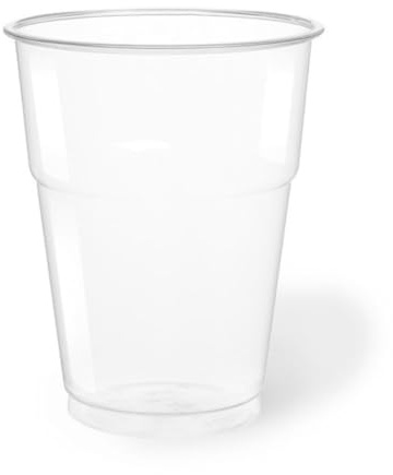 100/500/1000 Bicchieri monouso 350ml tacca 0,25 Biodegradabili e Compostabili in PLA usa e getta Plastic free | After Plastic (1000)