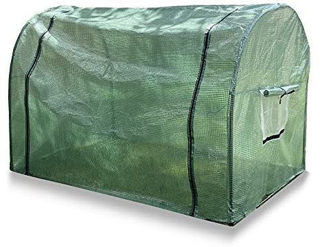 Haxnicks Grower Frame Mini-Gewächshaus Folientunnel – kompakt, robust, rostbeständig, mit Schutzhülle, B 1 m x H 1 m x L 1,5 m