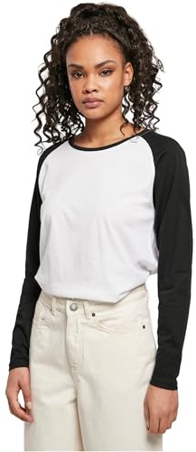 Urban Classics Damen Ladies Contrast Raglan Longsleeve