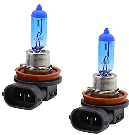 2x Jurmann H8 55W 12V Super Weiß White Halogen Birne für Scheinwerfer, Fernlicht, Abblendlicht, Nebelscheinwerfer - Off-Road