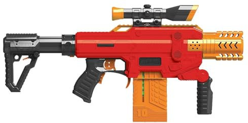 Dart Zone Spectrum Motorized Clip-Fed Blaster - Red Edition - inkl. 10 Darts