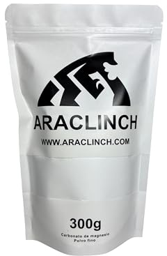 ARACLINCH Magnesiumcarbonat Pulver zum Klettern, Crossfit, Fitnessstudio, Calisthenics – für Hände – 300 g