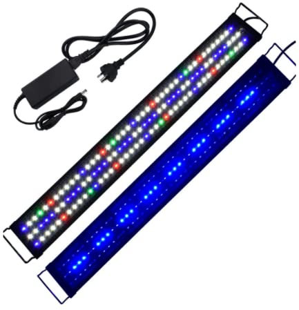 Belfoyer LED Aquarium-Licht für Aquarium, 2 Modi, Beleuchtung für Aquarium mit Timer, LED Fish Tank Lighting Licht, für Aquarium von 90 bis 110 cm