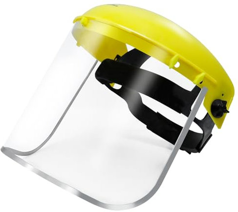 CCLIFE PROBAUWERK Visiera Protettiva Regolabile trasparente Visiera diprotezione visiera per Splash per saldatura, taglio di metalli e protezione contro gli spruzzi