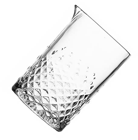 HAKIDZEL Carved Design Mixing Glass Bar Stirring Glass for Cocktails for Bar Use