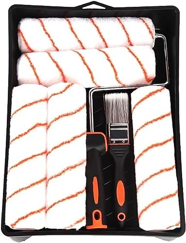 Rulli per verniciatura， Rullo per facciate， 8 pezzi da 10 pollici for la decorazione della parete della casa, motivo a pennello, rullo for pittura, strumento for dipingere, riparare e decorare le pare