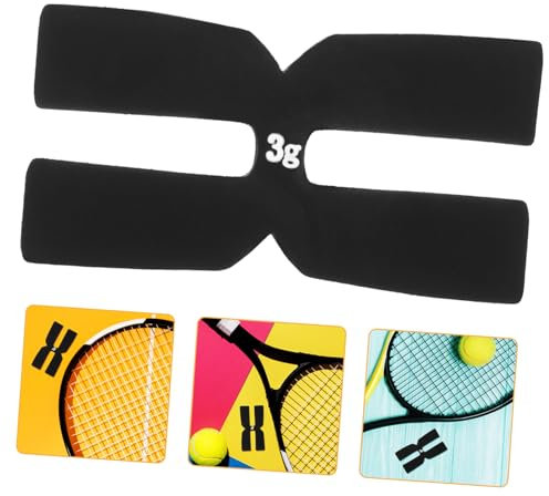 TOGEVAL H-förmiges Silikon-gewichtspad Für Tennisschläger Balancepad Zur Stabilisierung Und Schlagkraftverbesserung Tennisschlägerzubehör Mit Gewichtsplatte