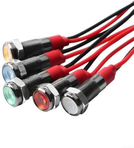 LED-Blinkerbirne mit fünf Einheiten mit langlebiger Leistung für eine Reihe von DIY-Projekten und Hobbys (gelb)