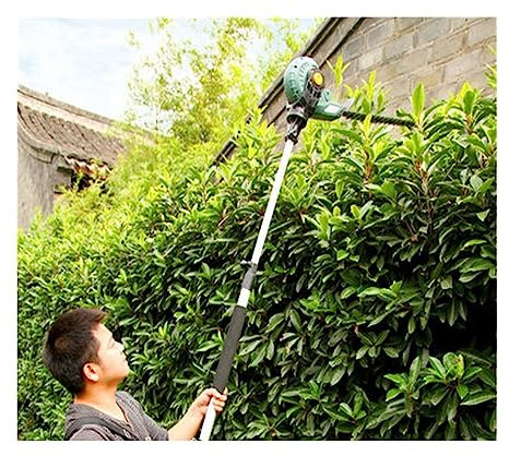 Heckenschere, Elektrische Höhen-Gartenschere, Garten-Hochzweigsäge, Haushalts-Teleskop-Heckenschere, 450 W, 1600 U/min für Hof, Garten, Rasenpflege