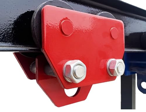 XUHONGYA Pustalk-Laufkatze 1-3 Tonnen | Tragkraft 1000-3000kg | Verstellbare Flanschbreite 68-150mm | for Garagen, Lagerhallen & Baustellen(2ton/4400lbs)