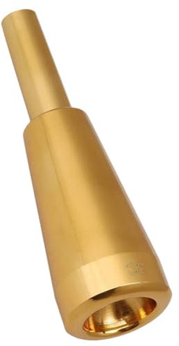 Vergoldetes Trompetenmundstück in 3,0 C/5 C/7 C, Edelstahl, Instrumentenmundstück für Anfänger, Fortgeschrittene und professionelle Spieler