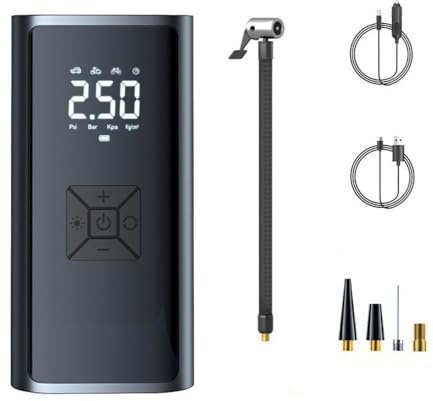 JianiStore Gonfia Gomme Auto Portatile per Lexus IS 2013-2023, Electric Air Compressor, con Autostop, con Display LCD e Illuminazione LED,Black