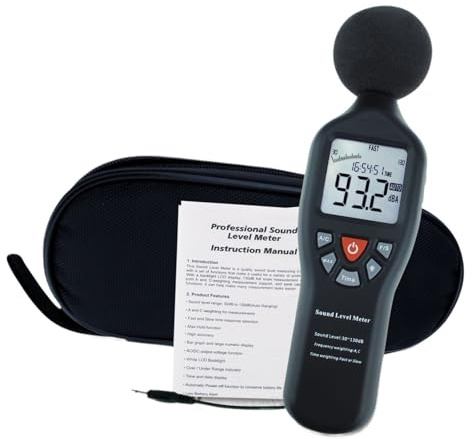 Decibelímetro Medidor De Nivel De Sonido Digital Compacto De 30 DB A 130 DB Con Pantalla Retroiluminada De Alta Precisión