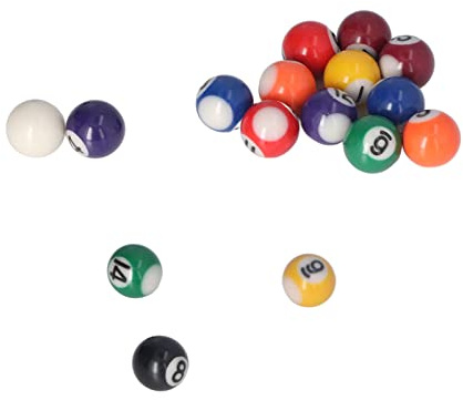Generic Mini Billiard Ball, Portable Harts Anti Tracking Kompletta 16 Bollar Mini Biljard Balls 25mm för -poolbord