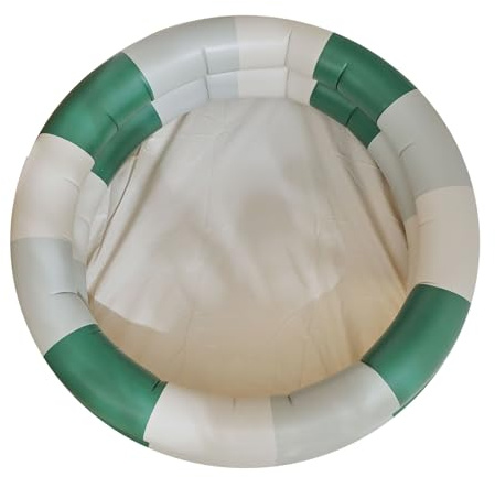 EMUKOEP Piscine à Balles Gonflable pour Enfants, Clôture de sécurité Ronde Multifonctionnelle, Piscine en PVC Anti-Fuite pour Usage Intérieur et Extérieur (Vert)