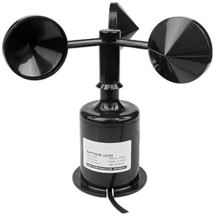 NOVFDLOP Trasmettitore anemometro 0-60 m/s ad Alta precisione 485 Tre sensori integrati di velocità e direzione del a 360 °(Wind Speed,0-10V)
