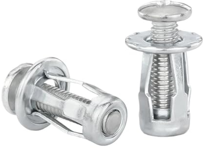 Dado a espansione a petali, Dadi ad espansione petalo in acciaio al carbonio 5/10 pezzi Set di viti for targa di varie dimensioni(M4x 20 5PCS)