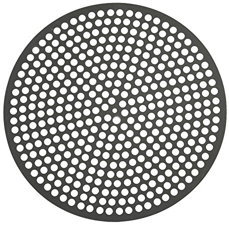 LloydPans Lloyd Pans 16 inch, Pre-Seasoned PSTK, Perforated Made in the USA Pizza Quik Disk, Dark Gray