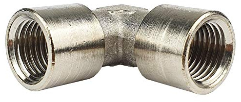90° - Winkel G 3/4 Innengewinde 16 bar Gewindefitting Messing vernickelt Verbindungsstück Fitting