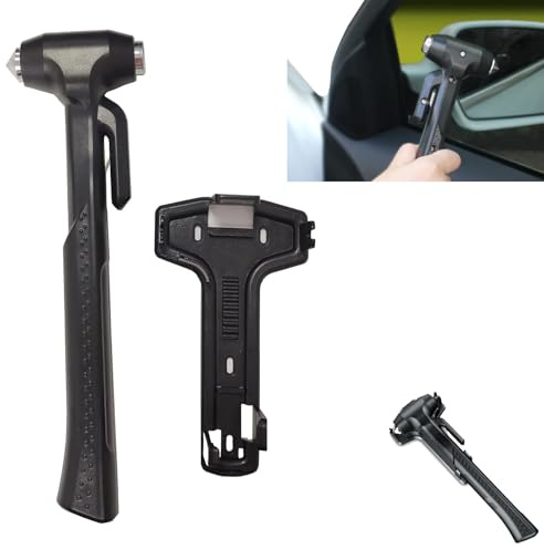 Auto Hammer, Notfallhammer, Notfallhammer fürs Auto, EIN Muss im Fahrzeug, Geeignet für Alle Arten von Notfällen