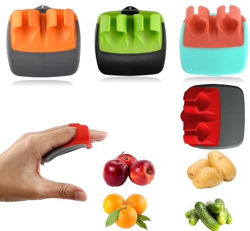 Norhogo Set of 4 Swivel Peeler Asparagus Peeler Vegetable Peeler Palm Peeler Rustproof Modern Hand Peeler for Fruit Potato Carrots Cucumber