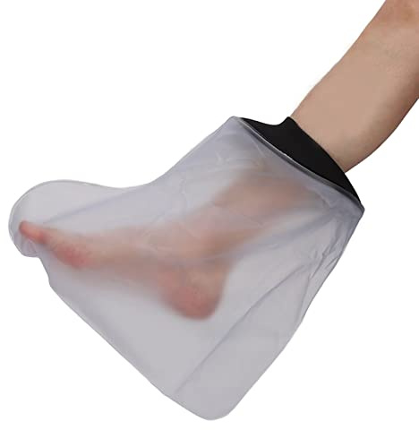 Verbandschutz Duschschutz, Wasserdichte Cast Cover Verbandschutz Fuß Wasserdicht Elastische ÖFfnung Gute Abdichtung Transparent Wunden und Verbände Trocken Während des Badens