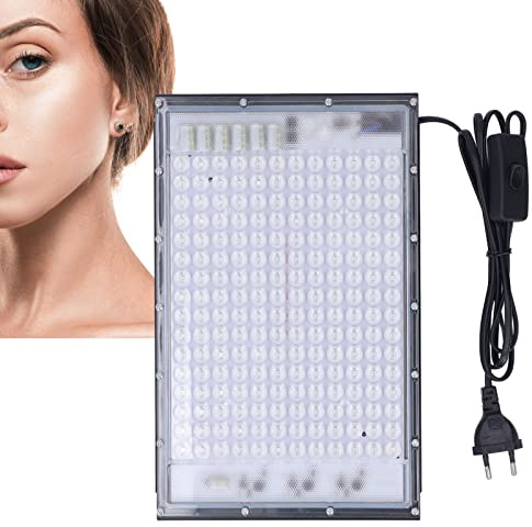 Lampe de Bronzage, Lampe de Bronzage à Usage Domestique, 460nm 192 LED Lampe Autobronzante pour le Visage et le Corps avec Kit de Suspension, Lampe Solaire de Bronzage