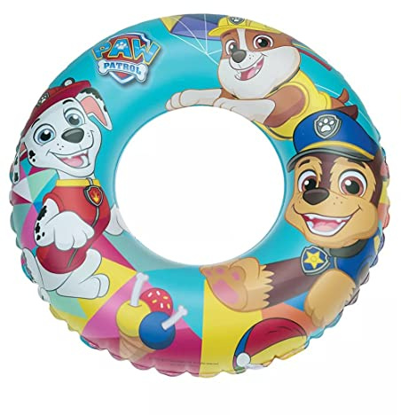 Paw Patrol barn, pojkar, flickor, simvingar, armband och simring för barnarmband, simhjälpmedel för barn från 3 till 6 år, perfekt för pool, strand och pool (blå ring)